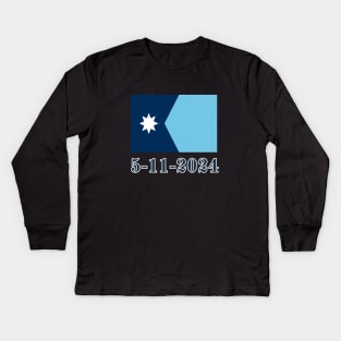 Minnesota state flag - 5 May 2024 Kids Long Sleeve T-Shirt